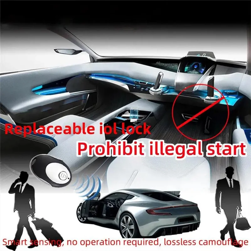 

Автомобильный умный индукционный пульт дистанционного управления, противоугонная система, универсальный иммобилайзер со скрытым замком, автомобильные аксессуары, автомобильное противоугонное устройство