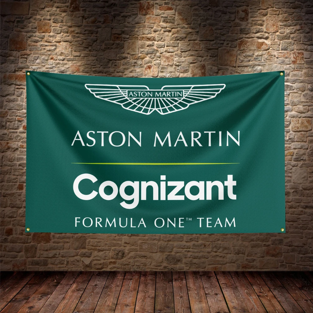 3X5Ft Aston martins Flag Polyester Printed Car Banner For Decor