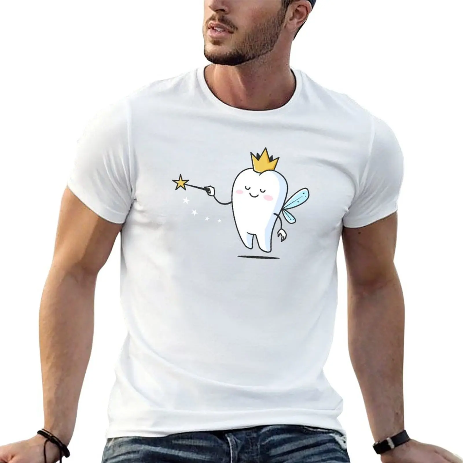

Tooth Fairy T-Shirt t shirts with prints funny t shirts cotton T-Shirt
