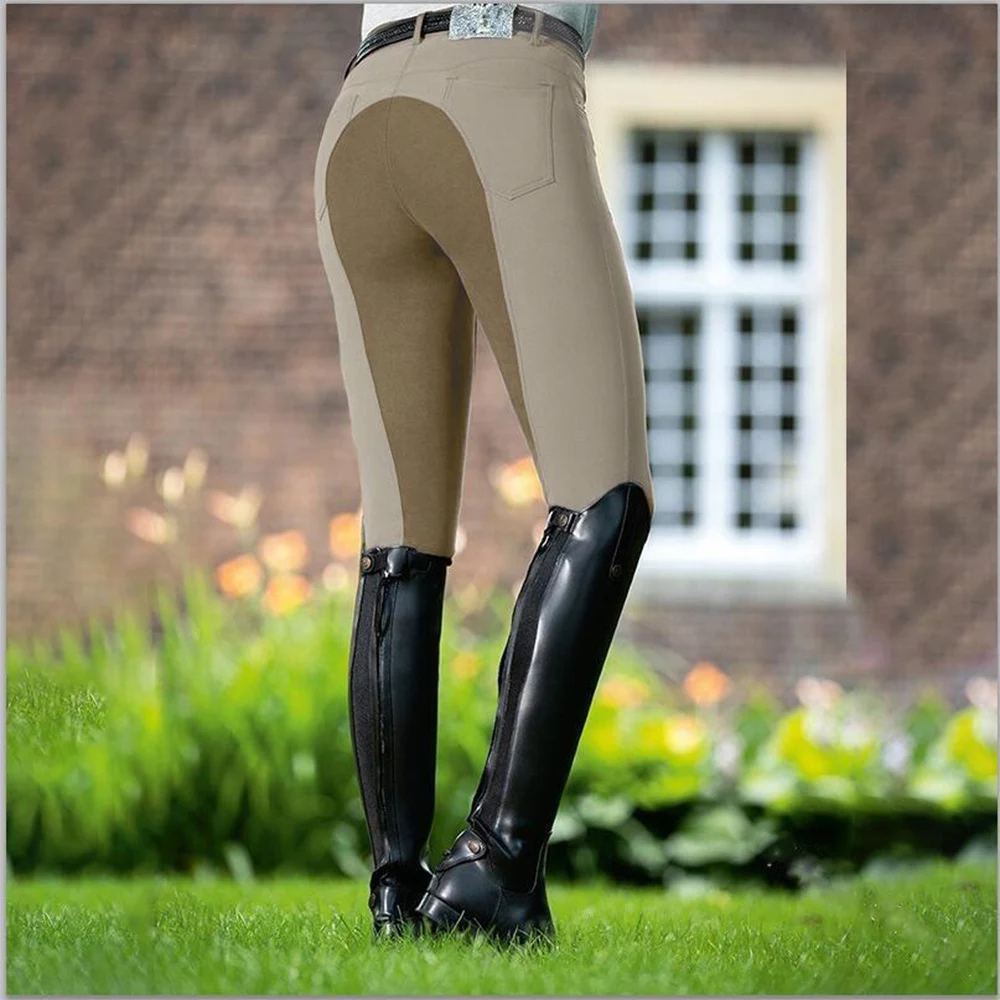 2023 Fashion Horse Riding Pants Women Casual Stretch Pants Cycling Leggings Equestrian Equipment Sports Breeches Rider Trouser