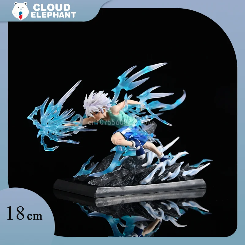

HUNTER×HUNTER Аниме фигурки Killua Zoldyck, Гон · статуя фредесс, 18 см, ПВХ Модель, коллекция, стол Docoration, детские игрушки, подарки