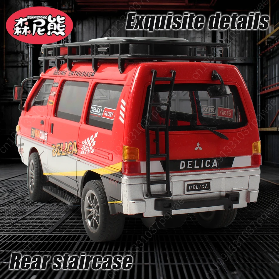 Sennixiong 1:24 controle remoto fora de estrada van rv carro clássico modelo 2wd/4wd velocidade deriva controlável farol veículo brinquedo presente