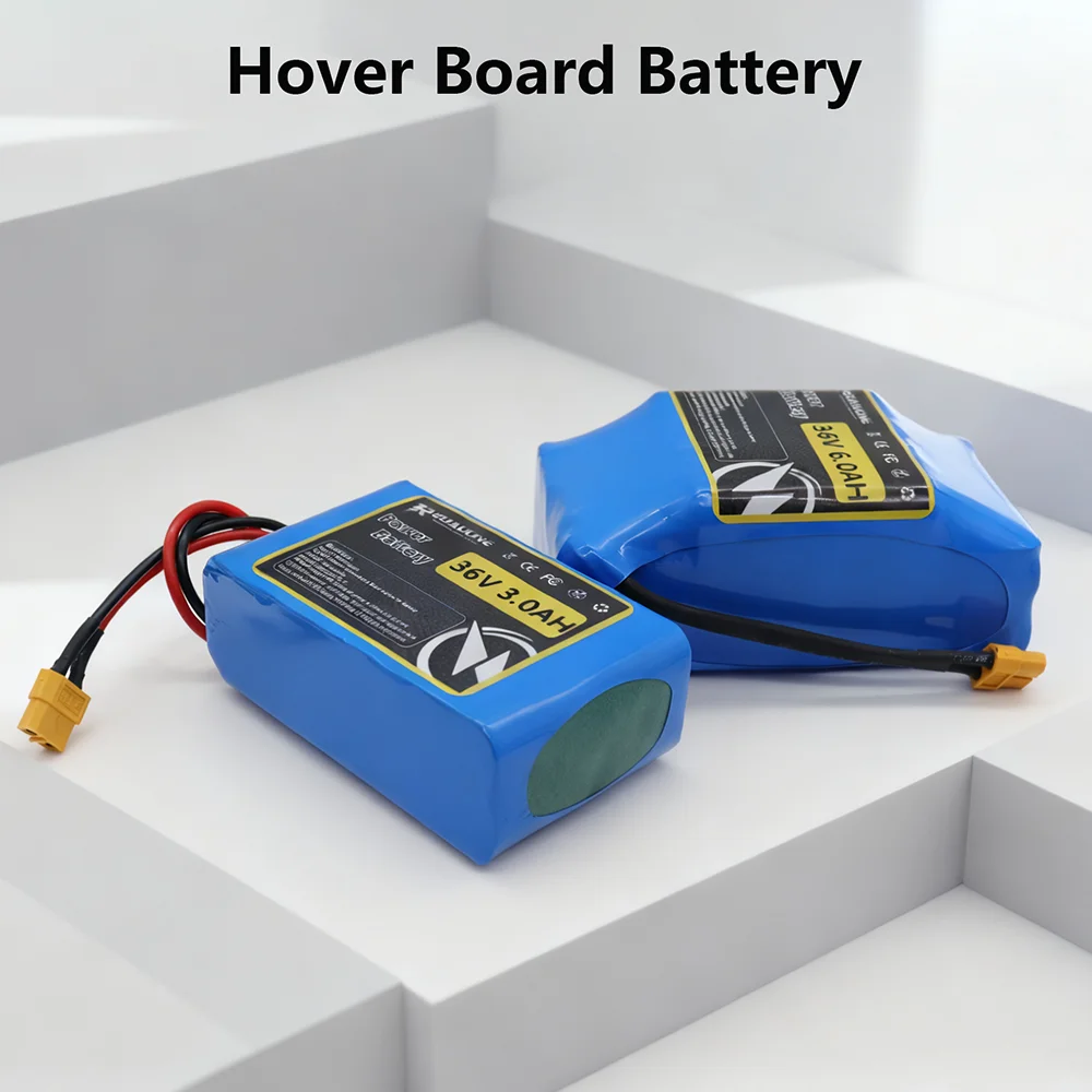 حزمة بطارية ليثيوم أيون 36 فولت 6 أمبير في الساعة 10S2P لسكوتر كهربائي هوفر بورد متين وعمر طويل وقابل لإعادة الشحن