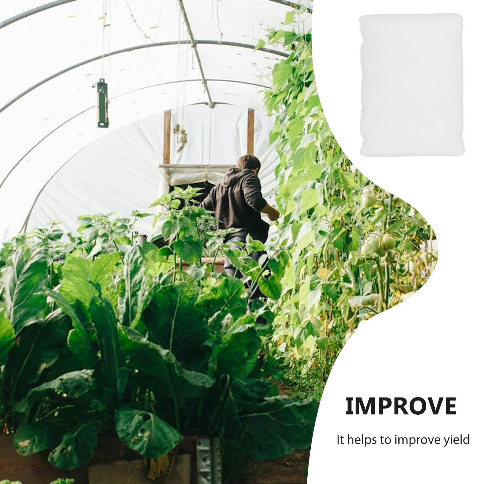 

Large Plant Cover Winter Garden Frost Proof Non-Woven Fabric Protector For Vegetables Flowers Shrubs Greenhouse Freeze