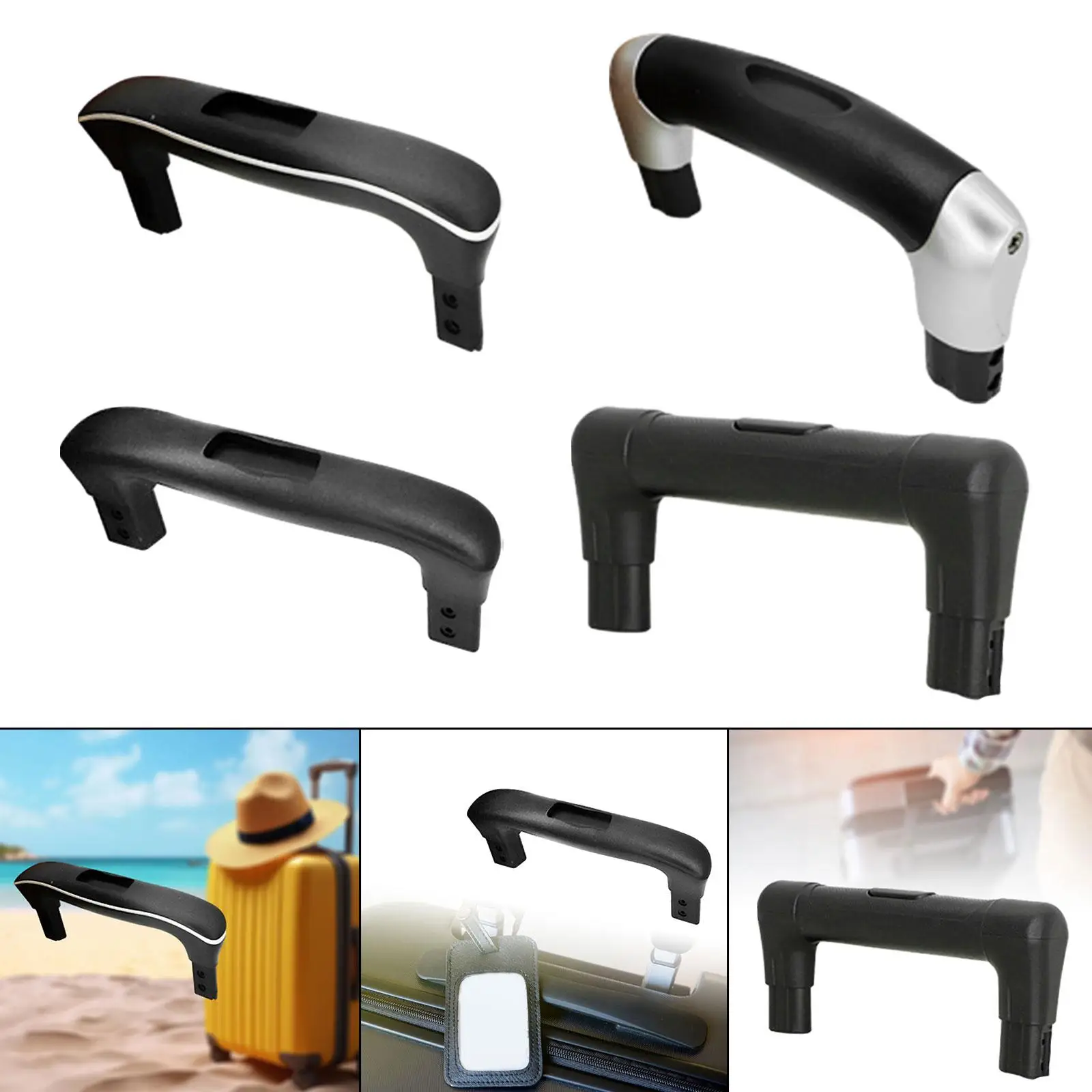 Luggage Replacement Handle Pulls Strong Bearing Capacity Easy Installation Repair for Telescopic Handle Portable Handle Strap