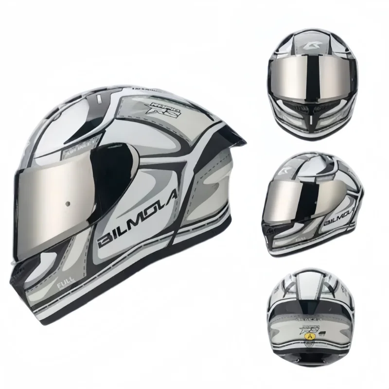DOT new model Motorcycle Helmet – Full Face Flip-Up with Double Visor, Crash & Motorbike Protective Gear for Men & Women