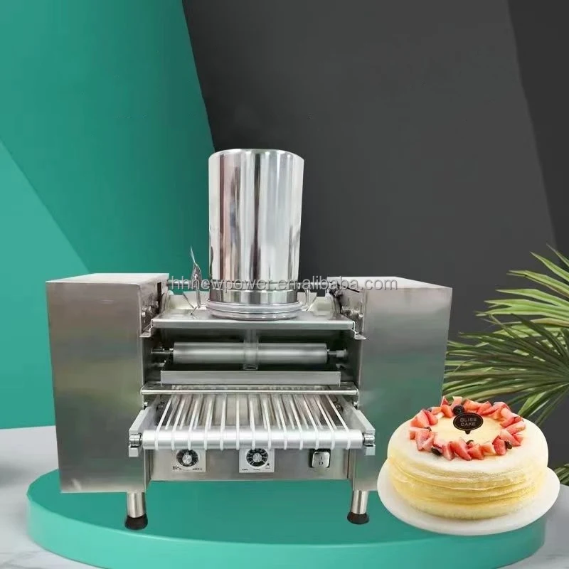 Spring Roll Skin Forming Machine Commercial Use Thousand Layer Cake Pancake Crepe Maker Roast Duck Pie Crust Machine