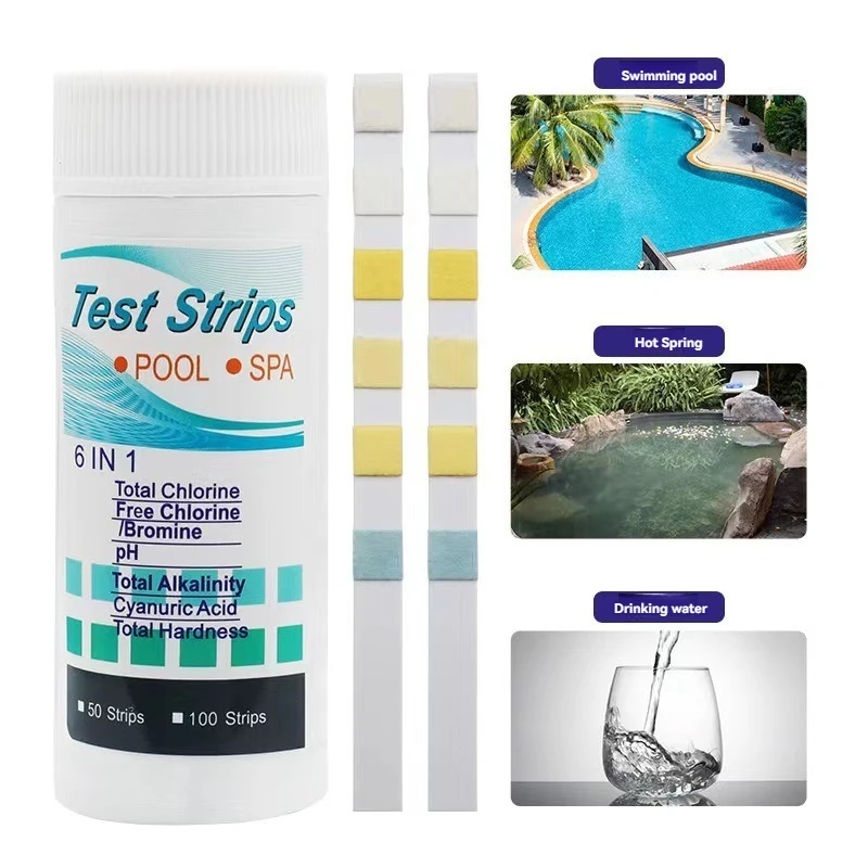 6-in-1 Swimming Pool Water Quality Testing Paper