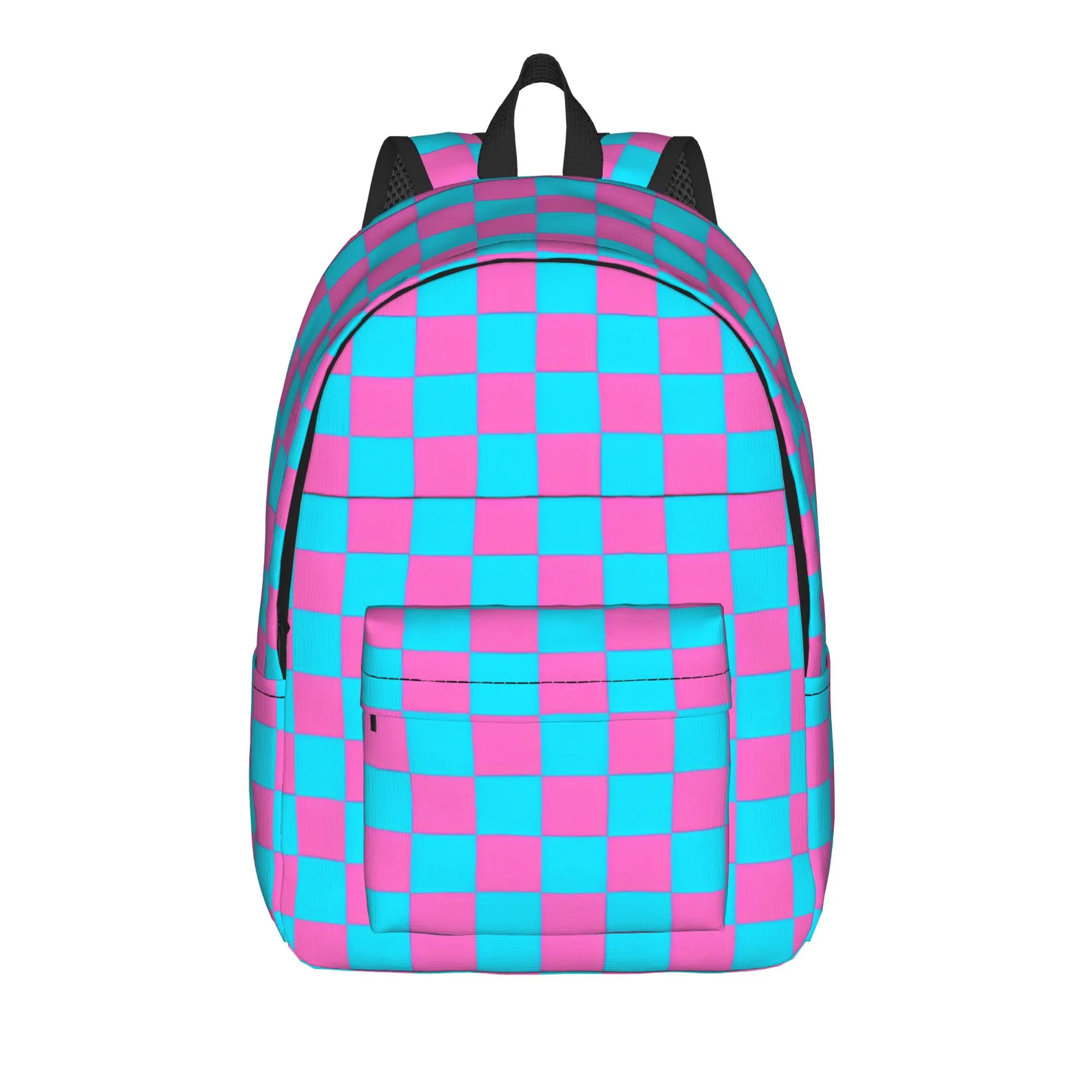Candy Checkerboard Pattern Backpack for Men Women Teenage High School Work Daypack  Laptop Computer Canvas Bags Outdoor