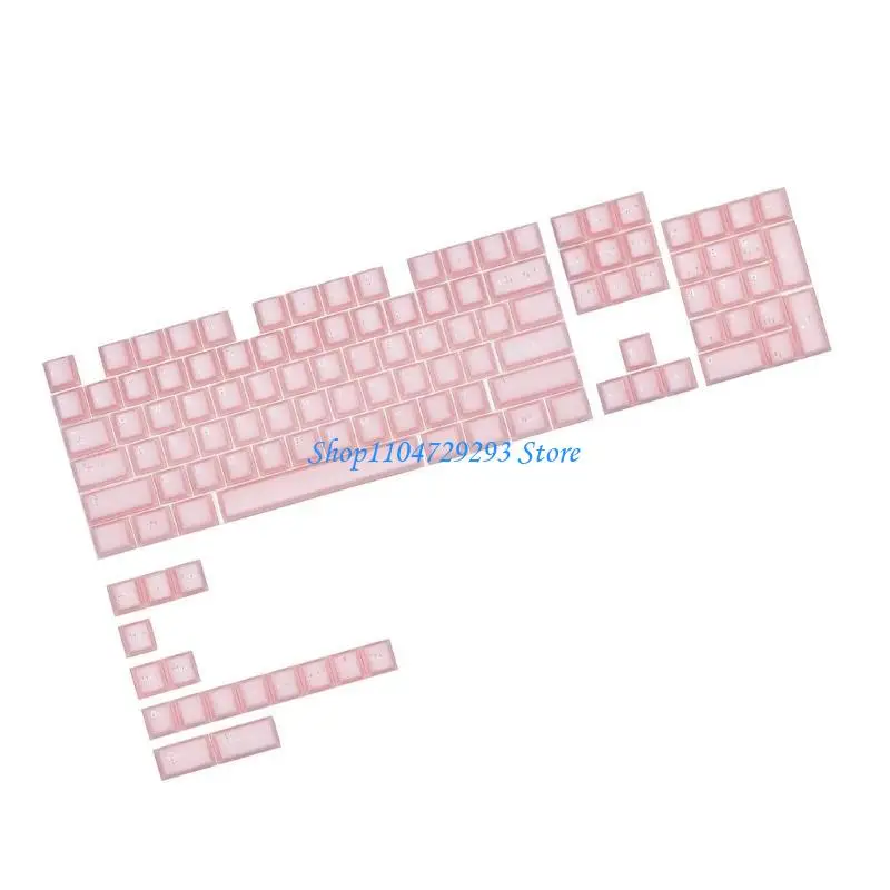

Y2GD Semi Transparent Inspireds 120 ABS Keycap Set Original Height Comfort Double Shot Injections for Mechanical Keyboards
