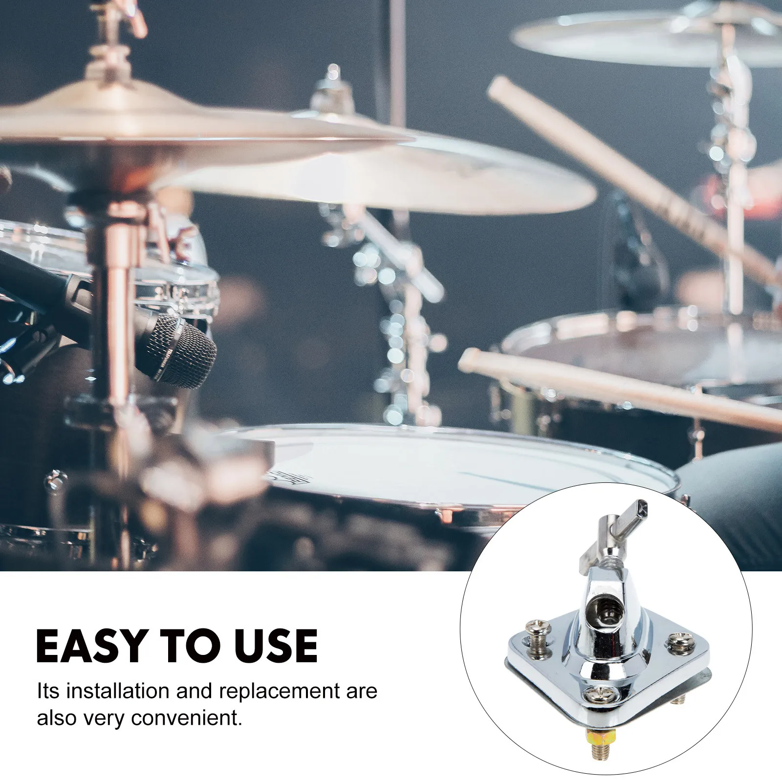 

Low Bass Drum Leg Base Alloy Metal Replacement Compact Stand For Bass Drum Percussion Instrument Accessories