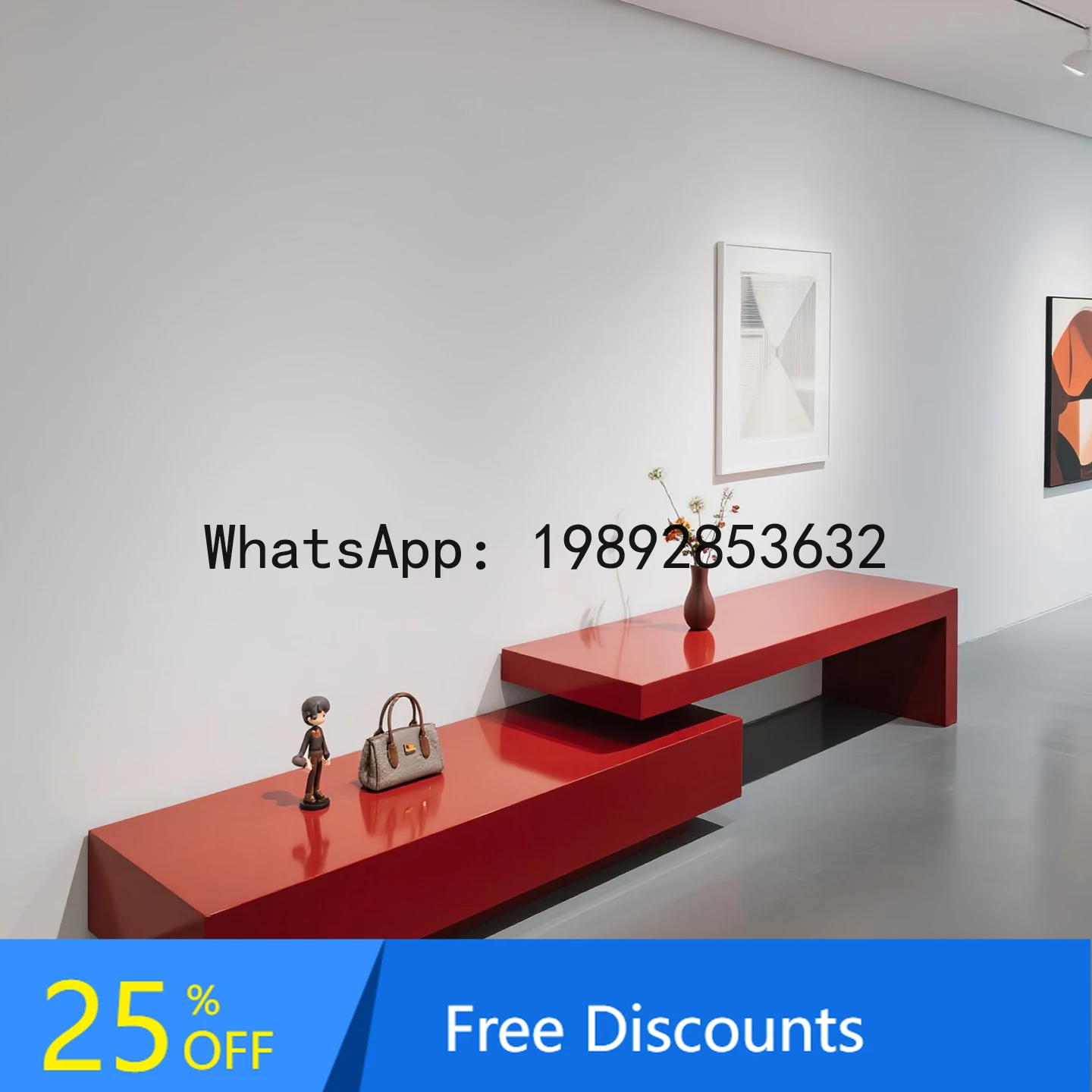 

XL Island Display Stand for Shoe and Bag Store, Jewelry Display, Clothing Store Island Table