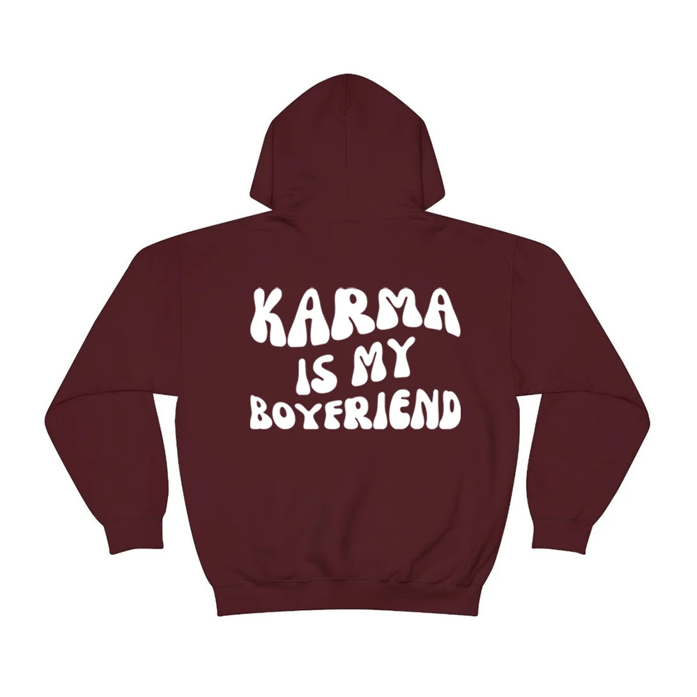 Sudadera con capucha de Karma Is My Boyfriend, Sudadera con capucha inspirada en Midnights, Meet Me At Midnight Lyric Hodoies, Tops Kawaii Harajuku