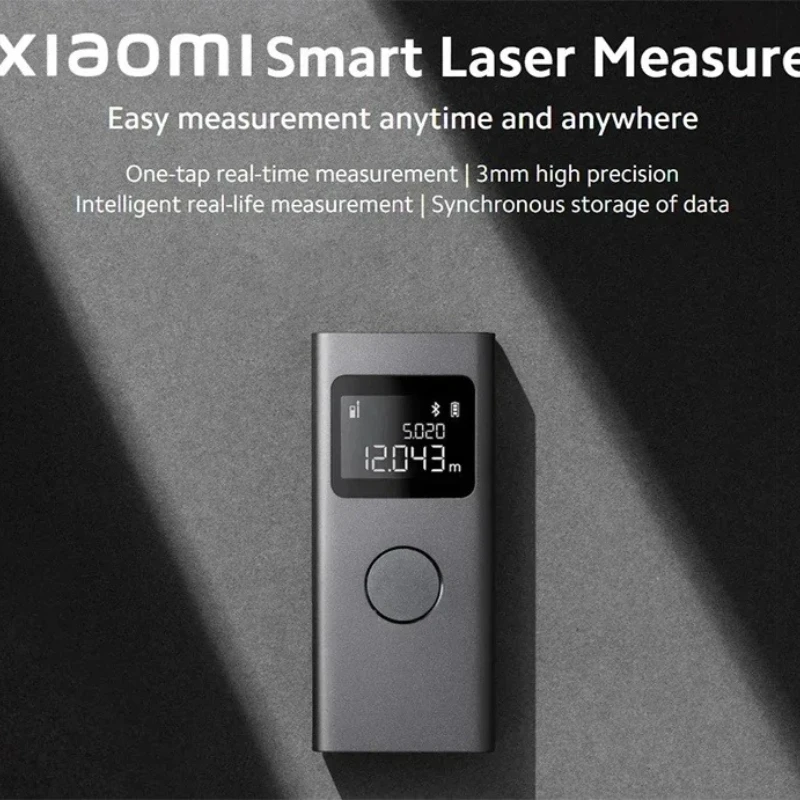 originele xiaomi mijia Smart Laser-afstandsmeter, real-time afstandsmeter, LCD-scherm, laserafstandsmeter, meetlint