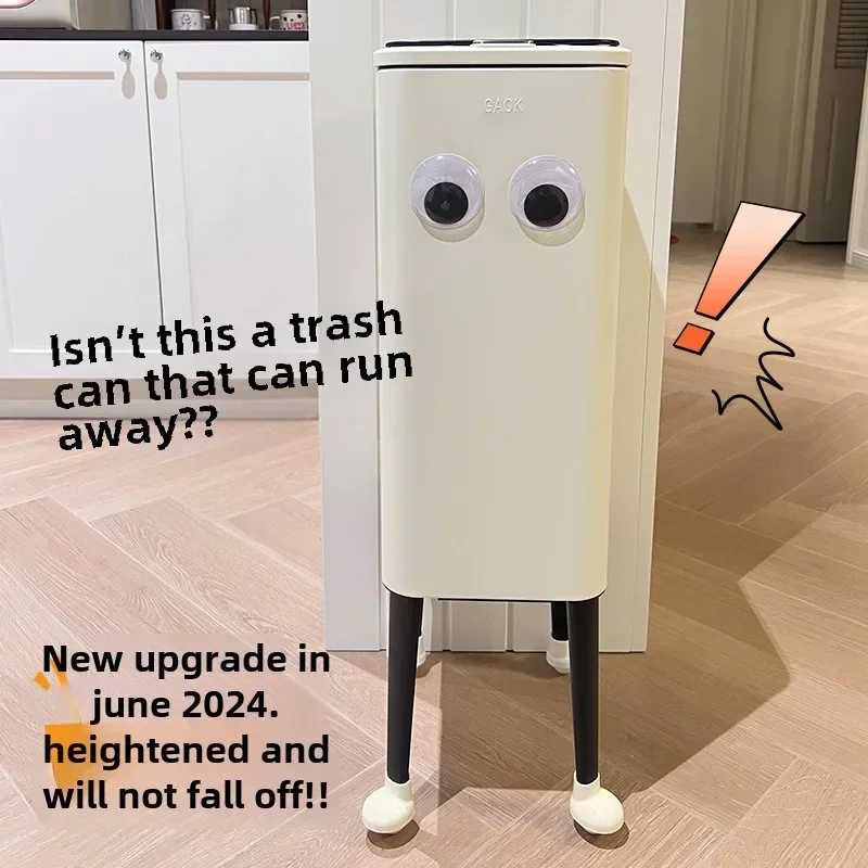 

Kitchen household high-footed removable trash can without bending over