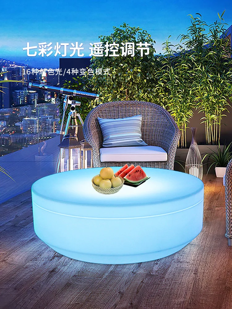 Solar waterproof garden light, outdoor table garden villa landscape light, terrace floor-to-ceiling coffee table lawn