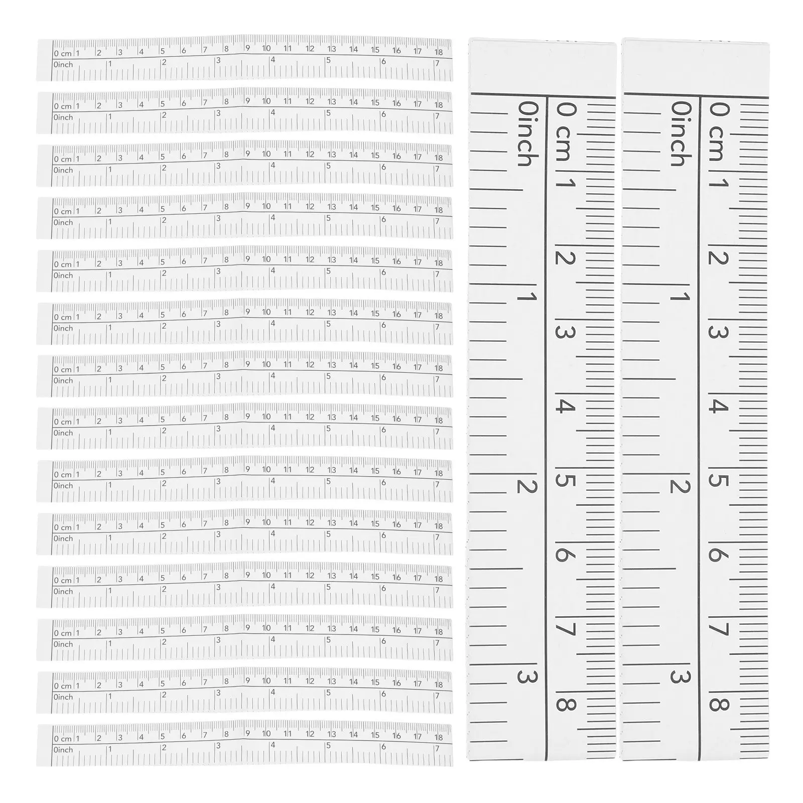 

50 шт. двусторонних бумажных измерительных лент, одноразовые, 150 см, гибкие, для измерения тела, ран, окружности головы, для портных