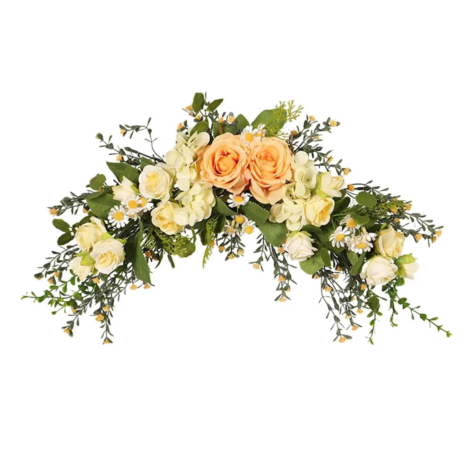 

Искусственная розовая гирлянда-венок для декора дома и свадебных торжеств