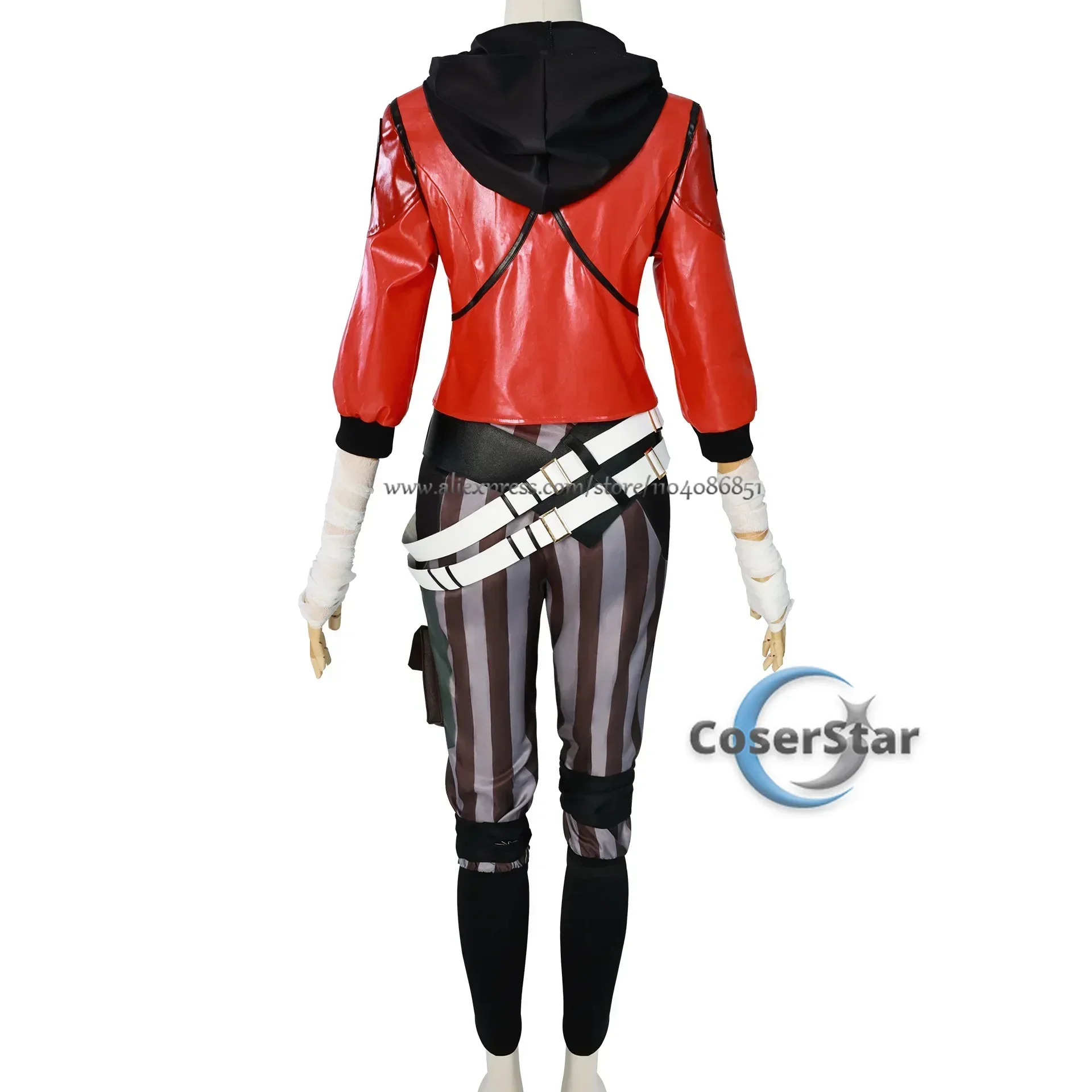 In Voorraad Arcane Caitlyn Kiramman Cosplay Kostuum Anime LOL Arcane Vi Cosplay Uniform Outfits Carnaval Pak Halloween Kostuum