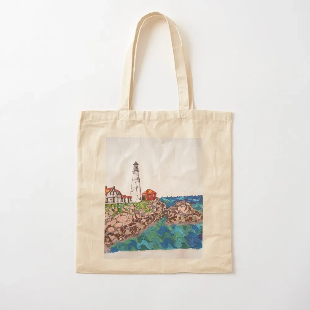 

Portland Head Light Tote Bag bag luxury women tote bags men shopping cart bags shopper bags Tote Bag