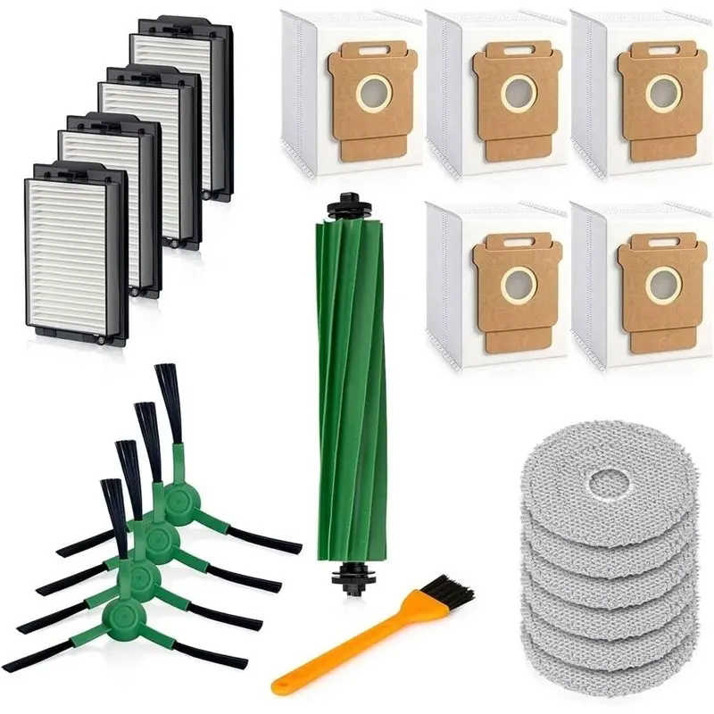 A21F Accessory Kit for iRobot for Roomba Combo 505/405, Replacement Parts Main Brush Filters Side Brushes Mop Pads Dust Bags