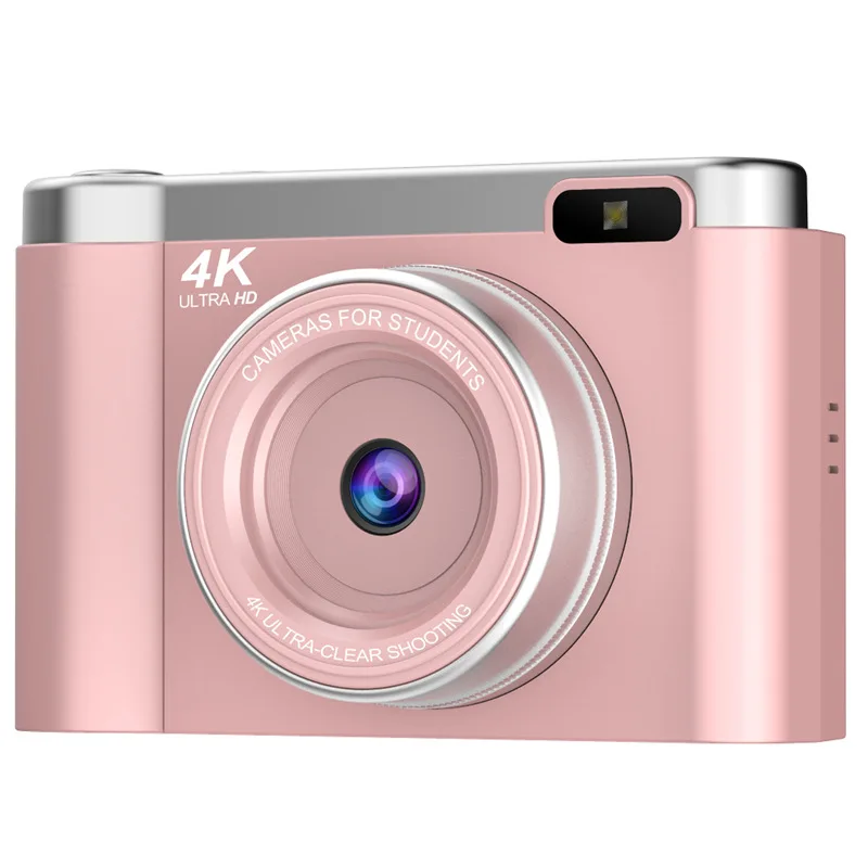 Flip Screen 4K Digital Camera CCD 8x Zoom 4K Resolution 7500W Pixels AF Autofocus Vlog Video Recorder Portable Camera