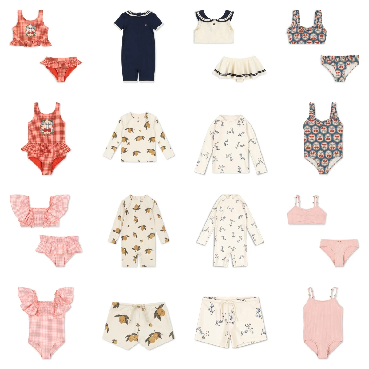 2025 KS Kids Swimwear Boys Shorts Girls Swimset One piece swimsuit Childeren Clothes image 2