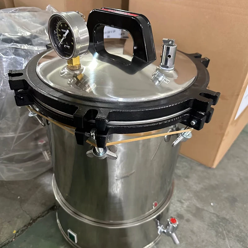 High Quality 18l 24l Steam Sterilizer Movable Light weighted Food Sterilization Autoclaves for Salons