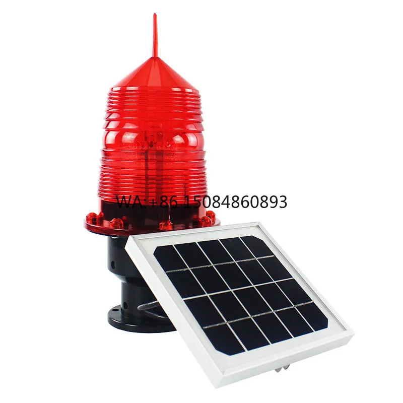 Solar Led Strobe Navigation Marine Buoy Lantern Waterproof Beacon Aircraft Flashing Warning Lights Photo Control PC Warning