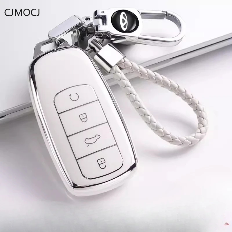 

Premium TPU Key Cover for 2024 Chery Fengyun A8/Tiggo 8 PLUS/Arrizo 8/Omoda - Protective Key Fob Case Keybag Keychain