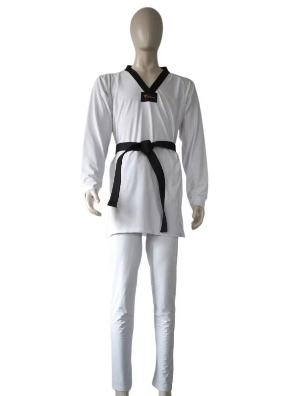 L'ultima nuova uniforme professionale da taekwondo per bambini adulti, leggera, per studenti, elasticizzata, attillata, ad asciugatura rapida, da competizione, da guerra