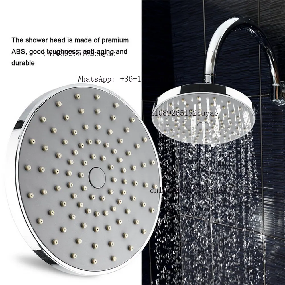 Spray High Pressure Water Saving 6-Inch Spray Rain Shower Head Faucet Pressure Head Shower Head Water Saving Filter