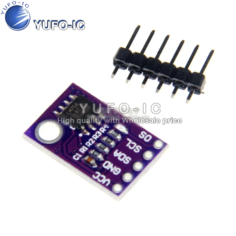 LM75 Temperature Sensor high-speed high-precision Development Board Module LM75A I2C Interface