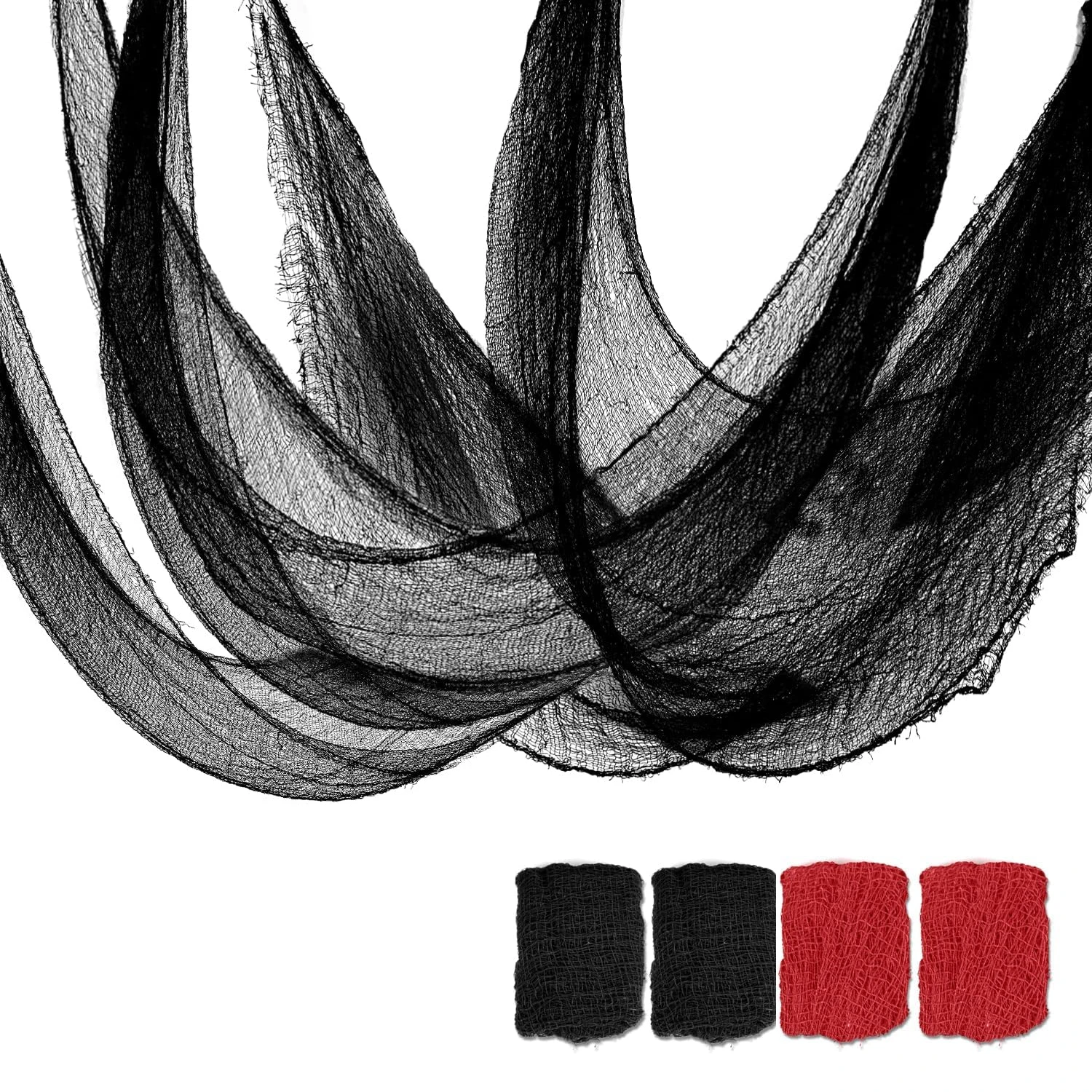 هالوين زاحف الشاش القماش الديكور داخلي في الهواء الطلق مخيف هالوين الشاش نسيج ديكور للمنزل جدار ساحة منزل مسكون الطرف #1