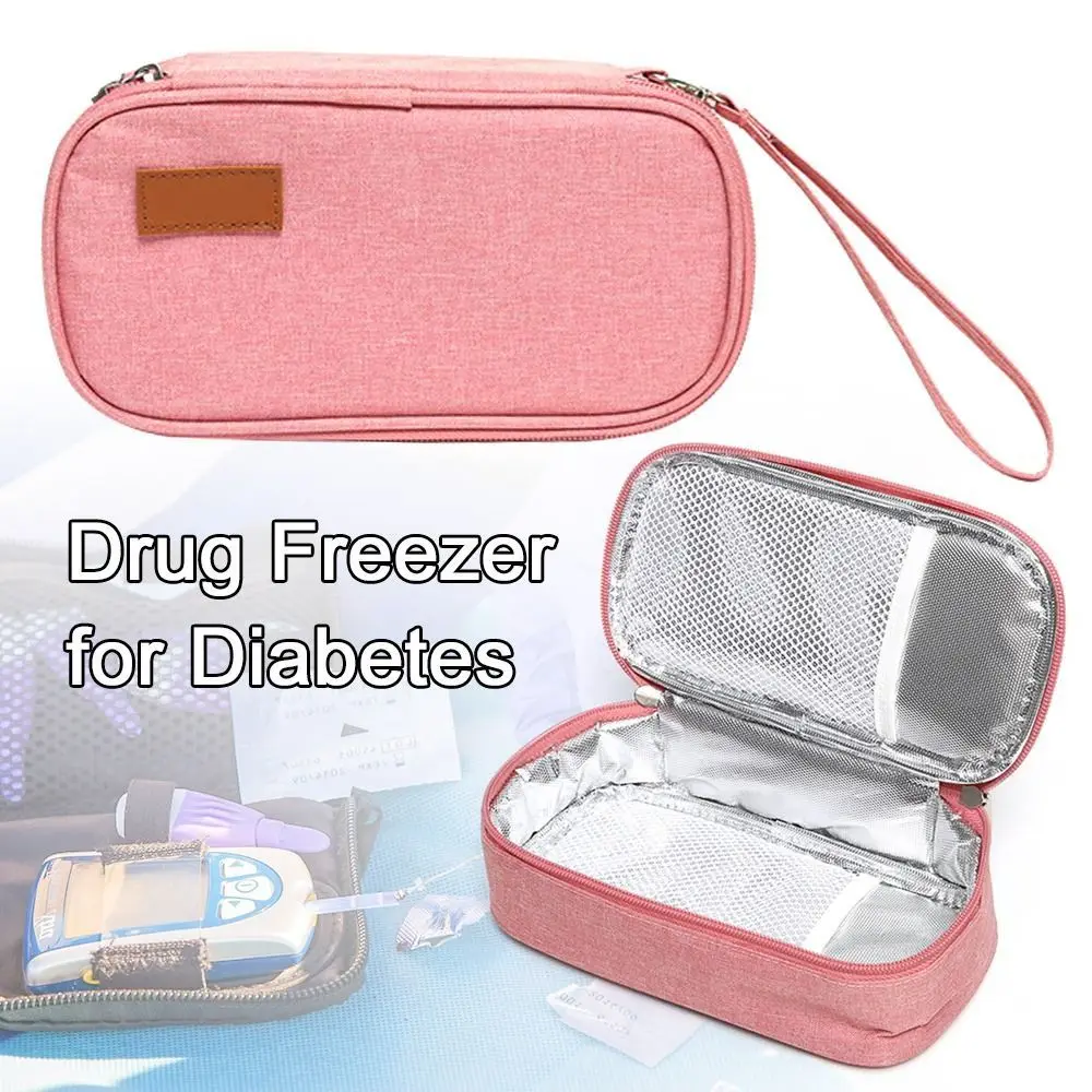 Portable Insulin Cooling Bag Oxford Pill Protector Waterproof Drug Freezer for Diabetes Medicla Cooler Diabetic Pocket