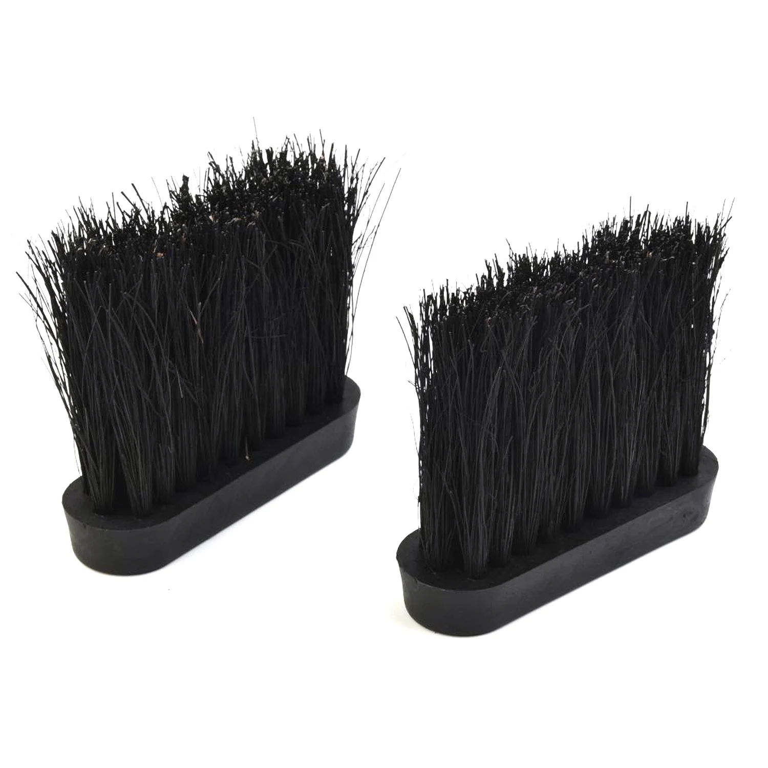 2PCS 9.5/11.5cm Hearth Brush Head Chimney Brush Accessory Plastic Handle Fireplace Brush Head Replacement Broom Fireplace Clean