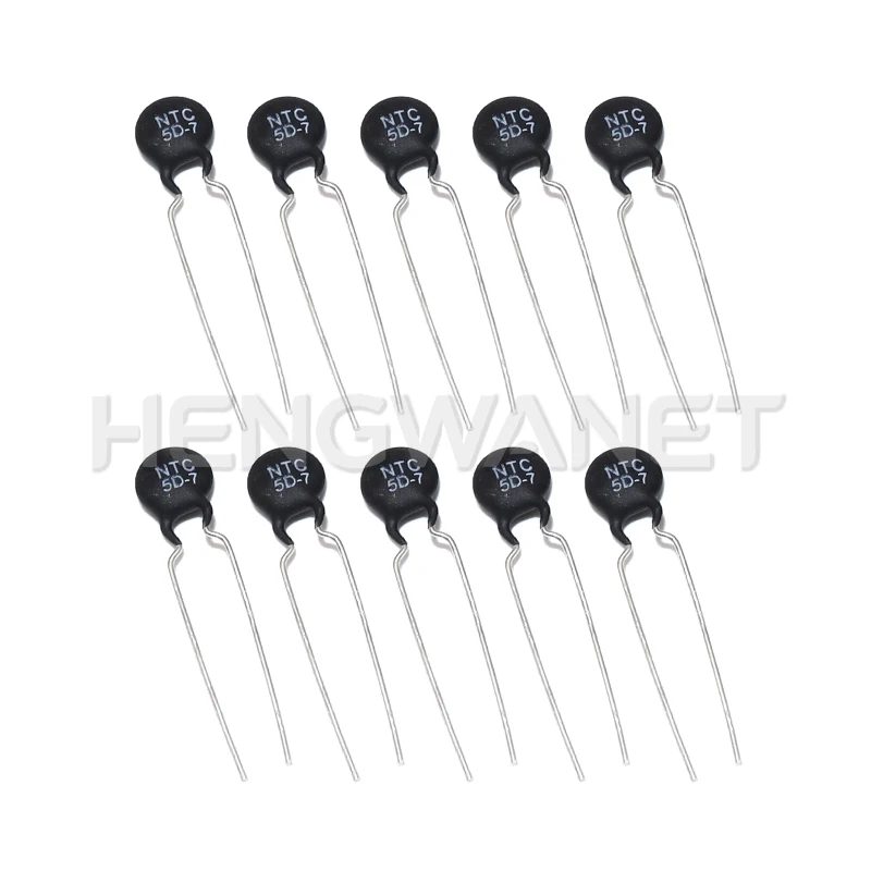 10Pcs NTC 5D-7 5D-5D 5D-9 5D-11 Thermistor MF72 5D-15 Thermal Resistor Temperature Sensor Resistance 5D15 5D11 5D5 5D7 5D9