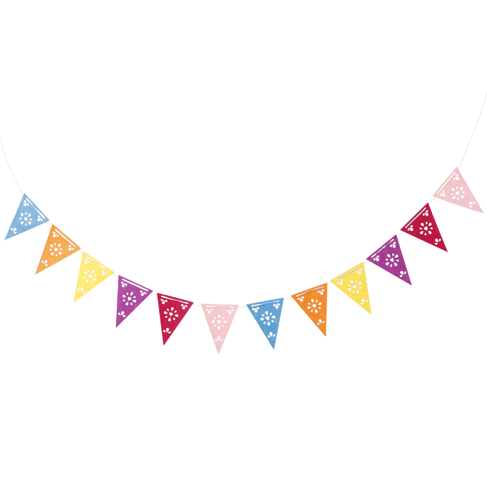 

1 set 1 Set Triangle Flags Mexican Party Decorations Fiesta Banner For Day Of The Dead Cinco De Mayo Festival Party Background