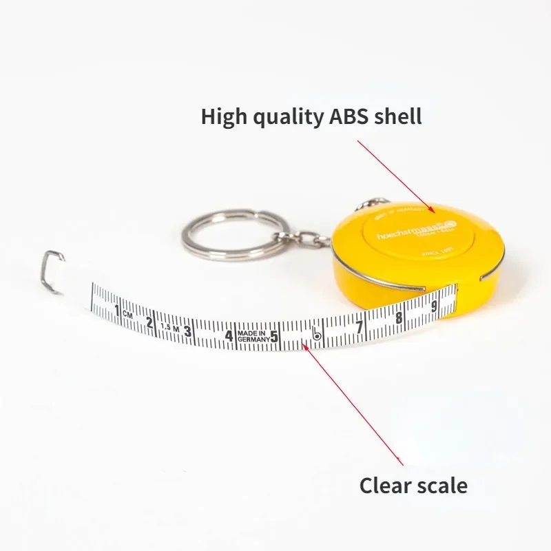 Mini Soft Tape Measure Double Scale Body Sewing Key Chain Flexible Measurement Ruler Body Measuring Tools Tailor Craft Keychain