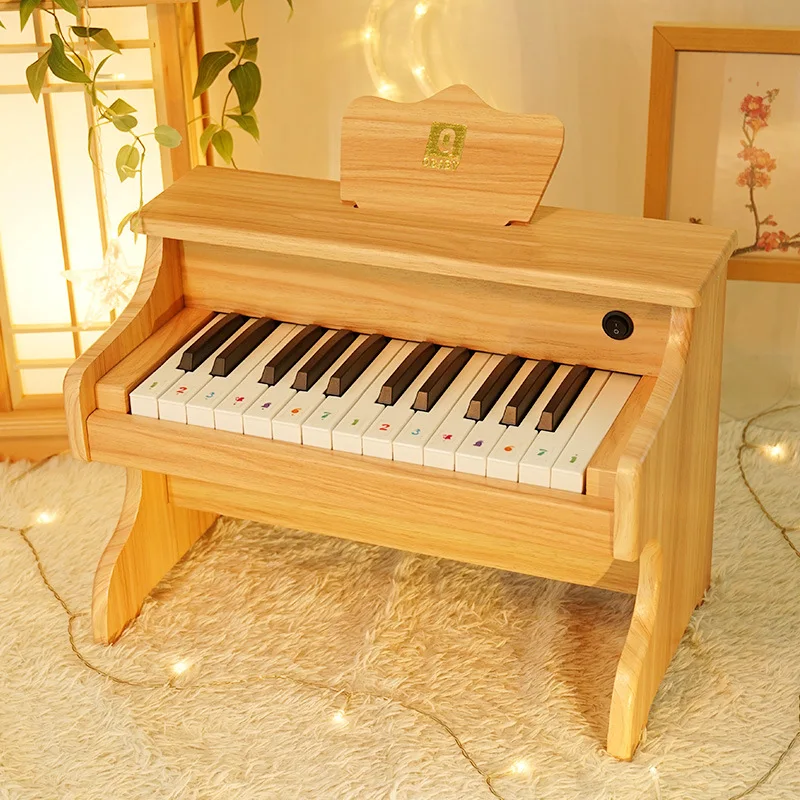 Children\'s Piano Electronic Piano Toys Can Be Played Wooden Baby Little Girl Boy Piano Toys