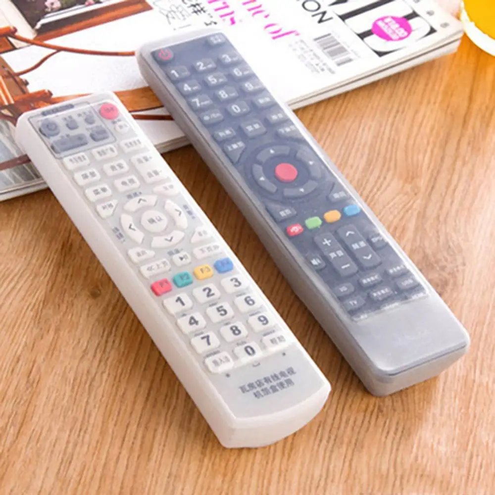 1pc Home TV Remote Control Shell Set Anti-dust Waterproof Anti-fouling Silicone Protective Cover Case For Long/Short Controller