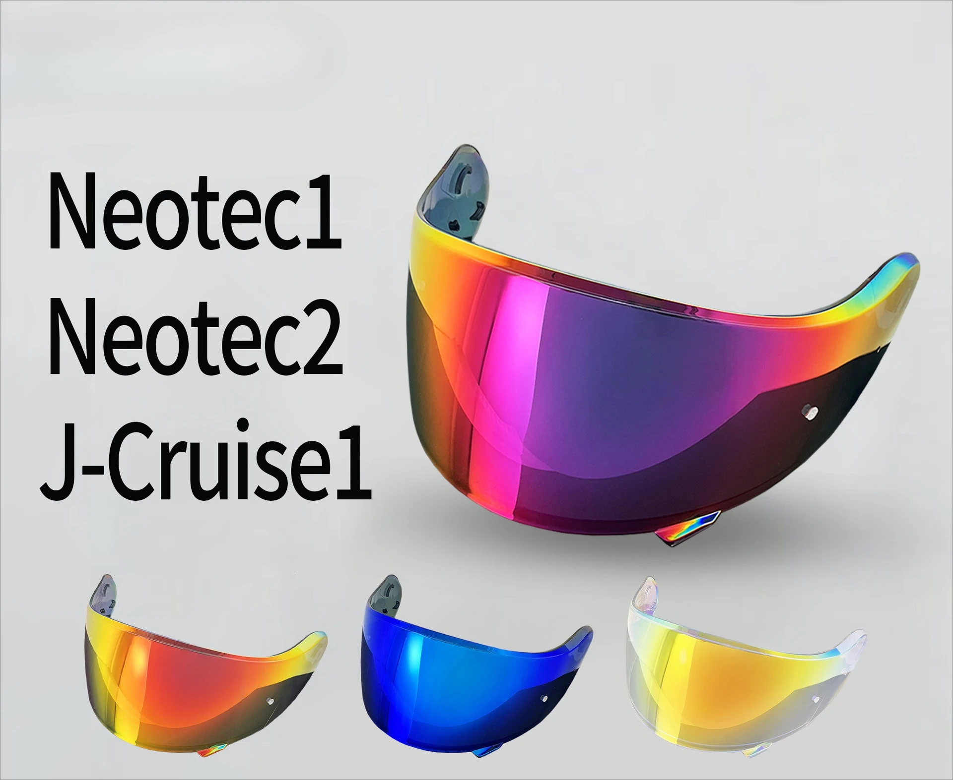 

Neotec 2 Helmet Lens for Neotec 2 CNS-3 Protective Multi-color Colorful Day and Night Mirror