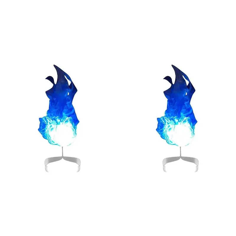 【LAST CHANCE】2X Halloween Funny Magic Fire Ball On The Hand Home LED Decoration Luminous Fireball Exquisite Ornaments Party