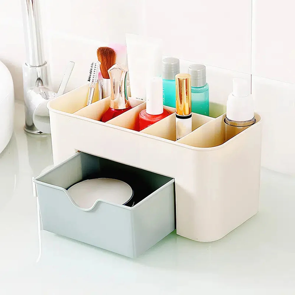 1PC/2PCS Cosmetics Storage Box With Drawer Desktop Bathroom Bedroom Home Multi-Functional Jewelry Box Storage Box