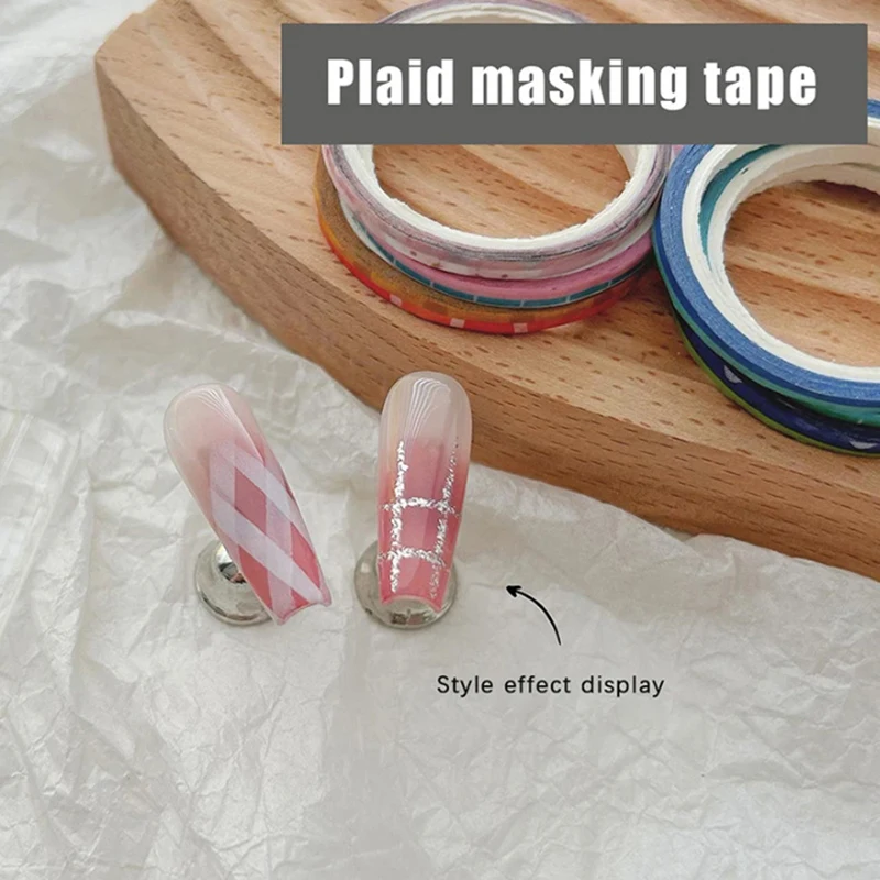 20 Rollen Creatieve Striping Line Guide Tapes Professionele Kwaliteit Maskeren Nail Art Tape Rolls Diy Manicure Patroon Tools