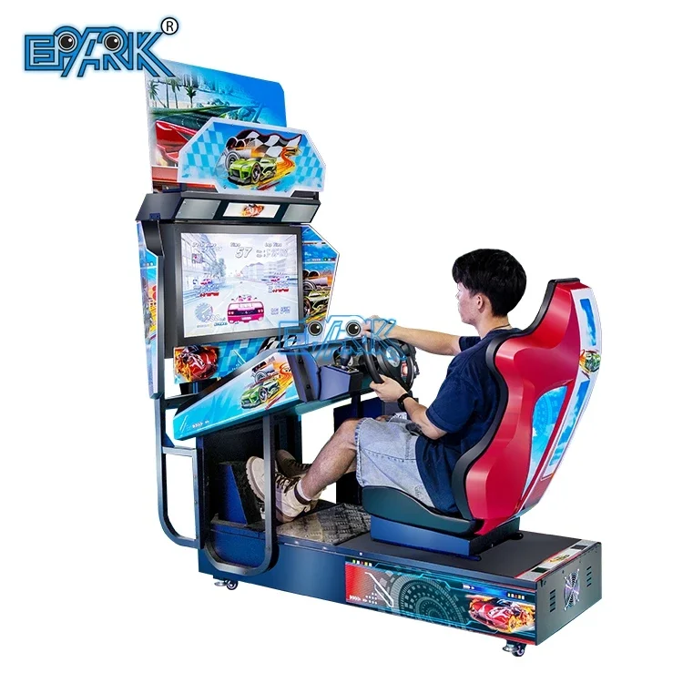 EPARK Adult Electronic Outrun Arcade Machine 3D Racing Car Arcade Game Machine Racing Simulator