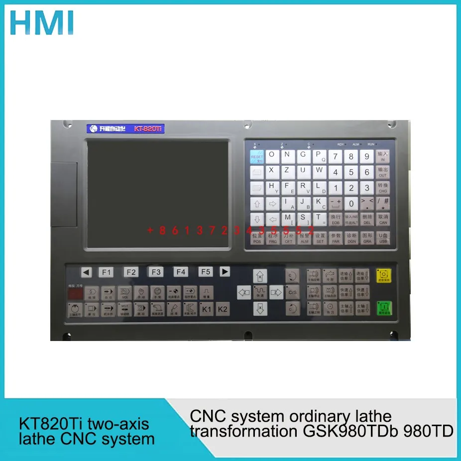 CNC KT820 sistema CNC KT820Ti torno de dos ejes sistema CNC transformación de torno ordinario GSK980TDb 980TD