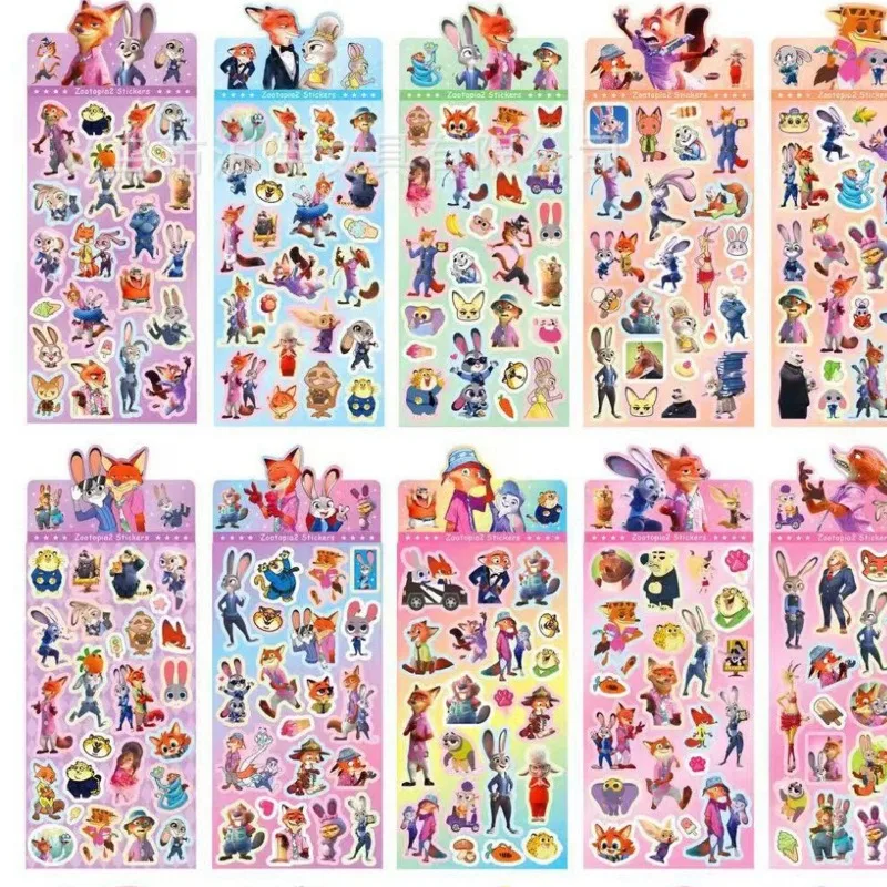 ملصق جوكا شفاف مقطوع بالليزر لمدينة الحيوانات المشهورة، ملصق كرتوني إبداعي، مواد ديكور، صورة لاصقة #5