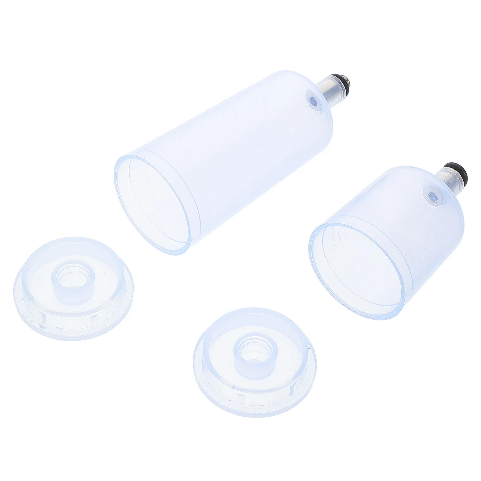 2 قطعة حاوية طلاء البخاخة القابلة لإعادة الملء كوب صباغ شفاف قابل للفصل من النوع المنفصل للرسم بالألوان المائية الزيتية سعة كبيرة #1