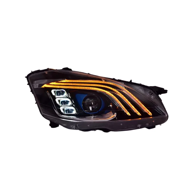 Suitable for 06-12 S-class W221 headlight assembly modified  LED daytime running light turn signal